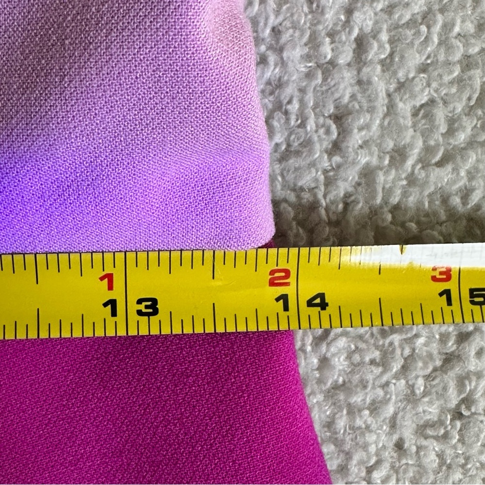 French Connection Colorblock Pink + Fushia High Neck Fitted Mini Dress, Size 6 - Picture 9 of 10